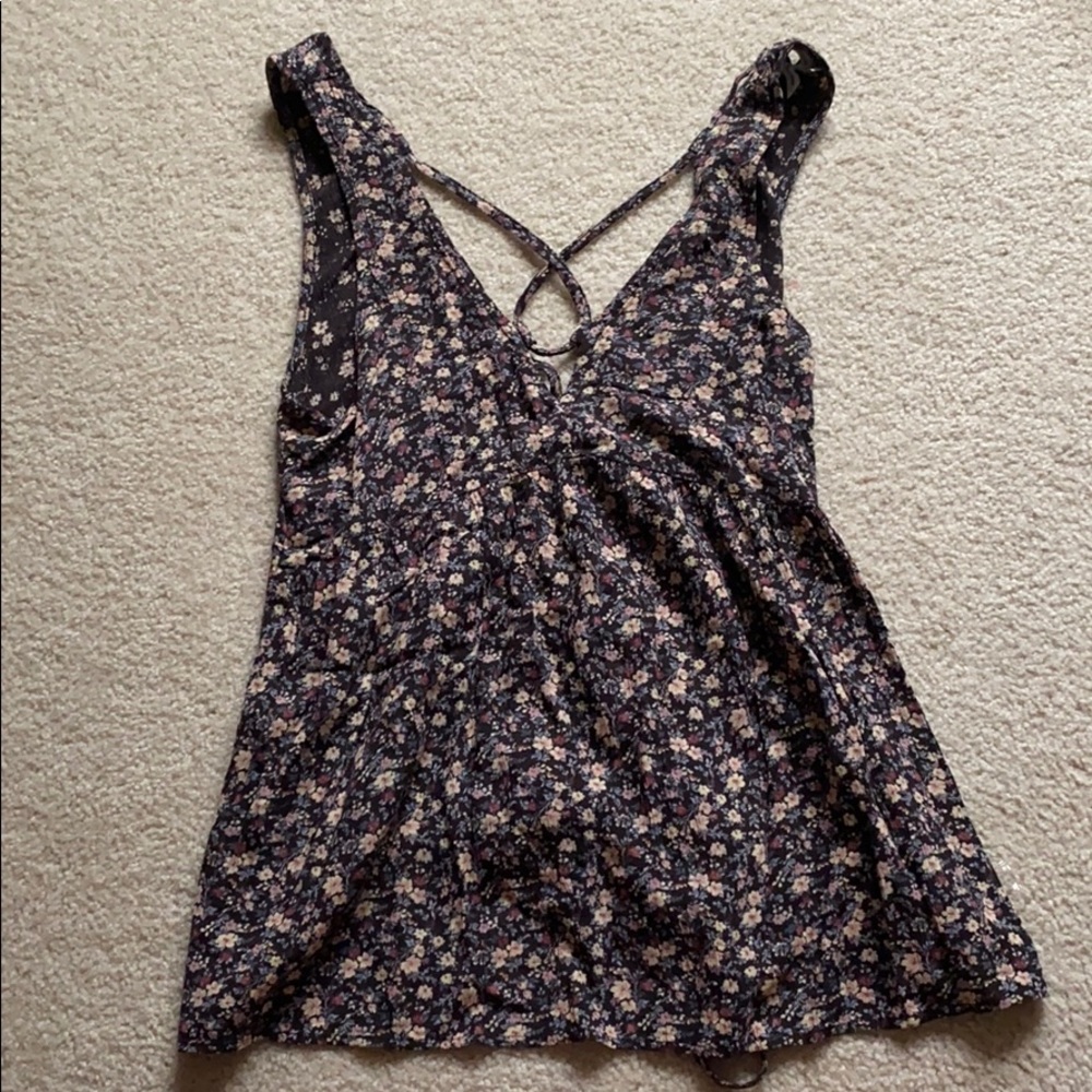 American Eagle Floral Tank Top